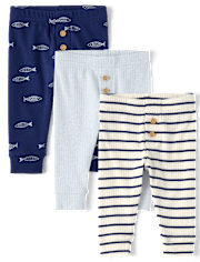 Ensemble de 3 pantalons à motifs de poissons pour bébés garçons - Homegrown by Gymboree