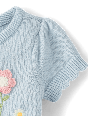 Robe tutu fleurie au crochet pour bébé fille - Jardin enchanté