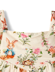 Baby Girls Bunny Ruffle Dress - Enchanted Garden