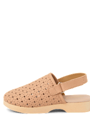 Girls Perforated Heart Clogs - Little Essentials