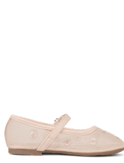 Girls Embroidered Floral Mesh Ballet Flats - Enchanted Garden