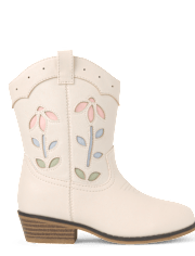 Girls Floral Cowgirl Boots - Driftwood Bay