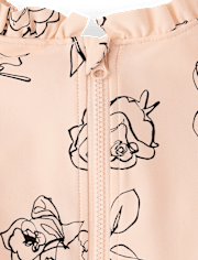 Girls Floral Rashguard Tankini Swimsuit - Swim Shop