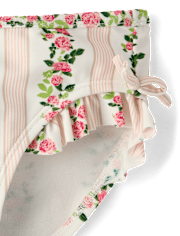 Girls Floral Puff Sleeve Tankini Swimsuit - Swim Shop