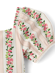 Girls Floral Puff Sleeve Tankini Swimsuit - Swim Shop