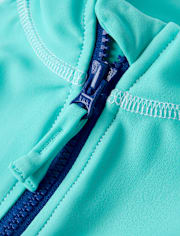 Boys Colorblock Quarter Zip Rashguard - Swim Shop