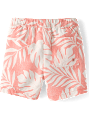 Maillots de bain garçon à motif de feuilles tropicales - Boutique de maillots de bain