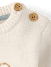 Baby Embroidered Bunny Silhouette Sweater 2-Piece Outfit Set - Homegrown by Gymboree