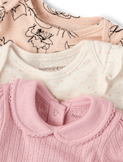 Baby Girls Rose Bodysuit 3-Pack - Homegrown By Gymboree