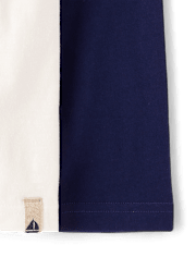 Haut à volants brodé espadon pour garçon - Driftwood Bay