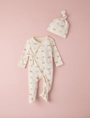 Baby Girls Hello KittyÂ® Floral Pointelle 2-Piece Outfit Set