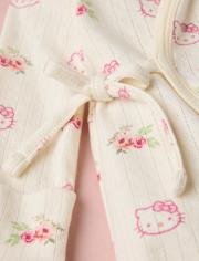 Baby Girls Hello KittyÂ® Floral Pointelle 2-Piece Outfit Set