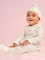 Baby Girls Hello KittyÂ® Floral Pointelle 2-Piece Outfit Set
