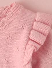 Baby Girls Hello Kitty® And Friends Applique Pointelle 3-Piece Sweater Set