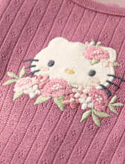 Baby Girls Hello Kitty® Floral Toile Bodysuit 3-Pack