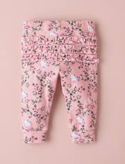 Baby Girls Hello Kitty® Floral Toile Ruffle Leggings 3-Pack