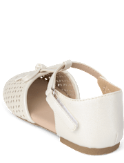 Ballerines à bride en T perforées et scintillantes pour filles - Little Essentials