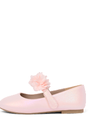 Girls Shimmer Floral Ballet Flats - Enchanted Garden