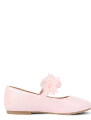 Girls Shimmer Floral Ballet Flats - Enchanted Garden