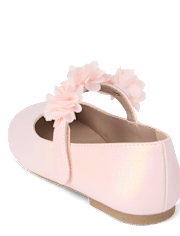 Girls Shimmer Floral Ballet Flats - Enchanted Garden
