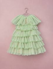 Girls Glitter Pleated Tulle High Neck Dress - Marchesa Mini x Gymboree