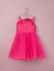 Girls Oversized Rosette Fit And Flare Dress - Marchesa Mini x Gymboree