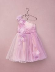 Girls Ombre Rosette Tulle One Shoulder Dress - Marchesa Mini x Gymboree