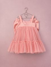 Girls Oversized Bow Fit And Flare Dress - Marchesa Mini x Gymboree