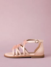 Girls Rhinestone Bow Gladiator Sandals - Marchesa Mini x Gymboree