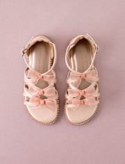 Girls Rhinestone Bow Gladiator Sandals - Marchesa Mini x Gymboree