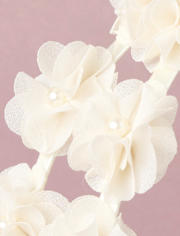 Girls Floral Faux Pearl Headband - Marchesa Mini x Gymboree
