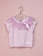 Girls Bow Tiered Tulle Sweater - Marchesa Mini x Gymboree