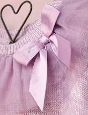 Girls Bow Tiered Tulle Sweater - Marchesa Mini x Gymboree