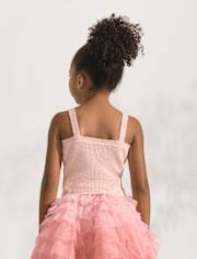 Girls Scalloped Ribbed Sweater Tank Top - Marchesa Mini x Gymboree