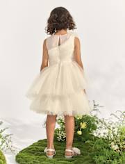 Girls Rosette Cascading Tulle Fit And Flare Dress - Marchesa Mini x Gymboree