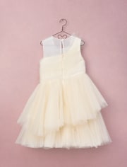 Girls Rosette Cascading Tulle Fit And Flare Dress - Marchesa Mini x Gymboree