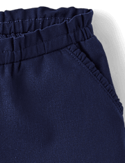 Girls Ruffle Pull On Shorts - Little Essentials