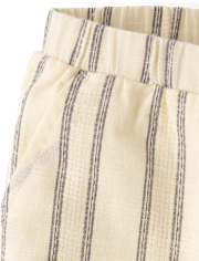Girls Striped Textured Pull On Pants - Driftwood Bay