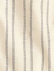 Girls Striped Textured Pull On Pants - Driftwood Bay