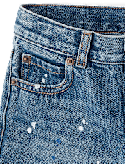 Boys Paint Splatter Jean Shorts - Driftwood Bay