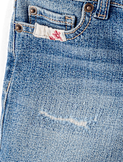 Girls Ripped Floral Patchwork Jean Shorts - Nantucket Charm