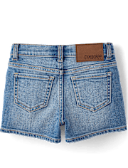 Girls Ripped Floral Patchwork Jean Shorts - Nantucket Charm