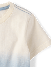 Boys Dip Dye Embroidered Whale Top - Driftwood Bay