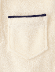 Boys Contrast Terry Polo - Nantucket Charm