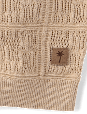 Boys Stitched Sweater Polo - Driftwood Bay