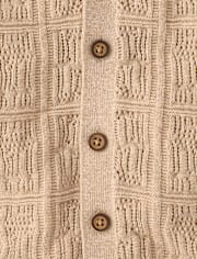 Boys Stitched Sweater Polo - Driftwood Bay