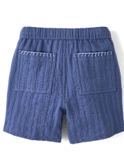 Boys Textured Pull On Shorts - Driftwood Bay