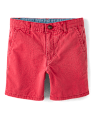 Boys Twill Chino Shorts - Nantucket Charm