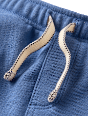 Kids French Terry Pull On Cargo Shorts - Nantucket Charm