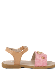 Girls Starfish Raffia Sandals - Driftwood Bay